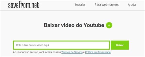 pt.savefrom.net|SaveFrom.net: baixe vídeos do YouTube online sem instalação